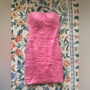 Vintage Kiss Kiss Pink Strapless Dress Size 6